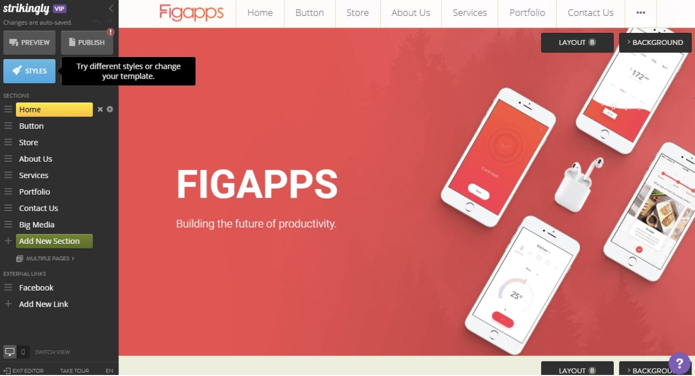 Strikingly Styles Feature Strikingly Styles Feature